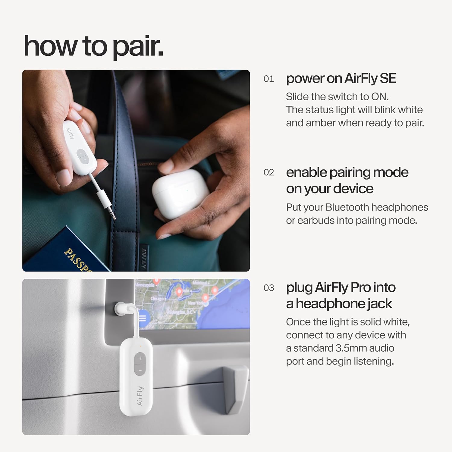 Thumbnail 6 de Twelve South AirFly SE Bluetooth Wireless Transmitter/Adapter für AirPods & kabellose Kopfhörer