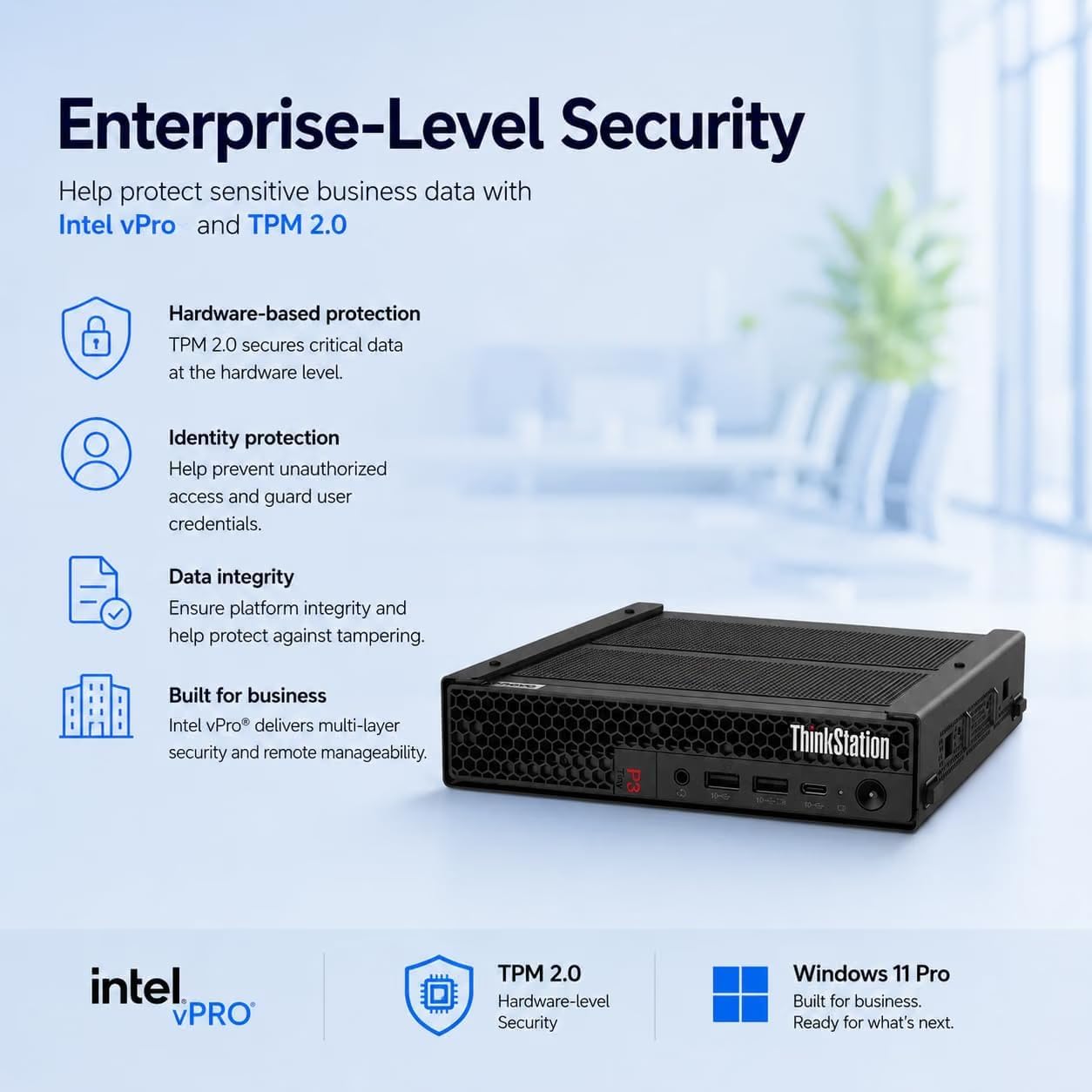 Detalle 2 de Lenovo ThinkStation Tiny workstation with Intel Core i7-14700
