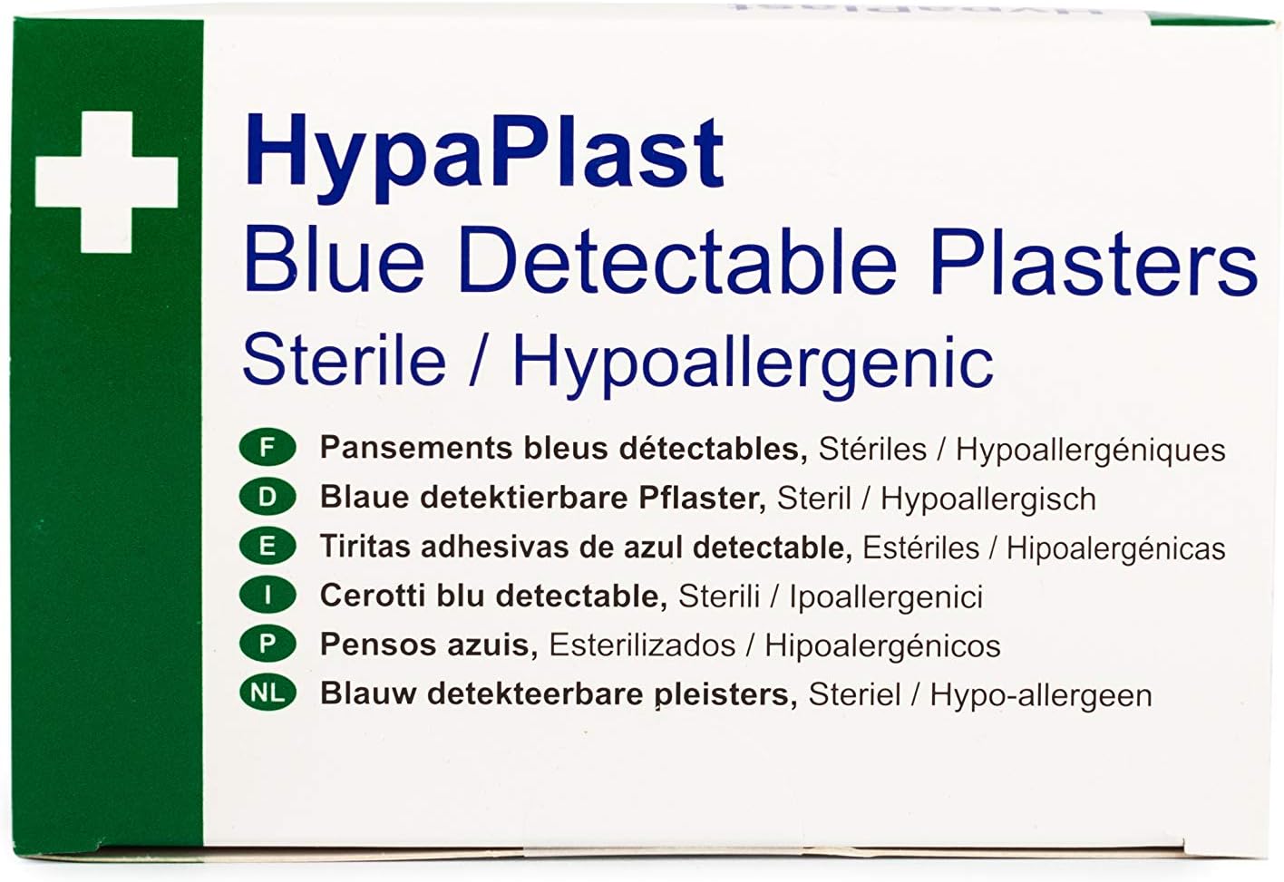 Detalle de HypaPlast Blue Catering Chef's Plasters Assorted Pack – 100 Plasters