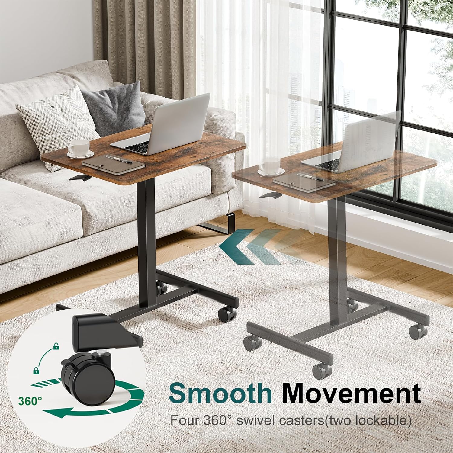 Detalle 1 de HAPPYMONT Mobile Rolling Desk