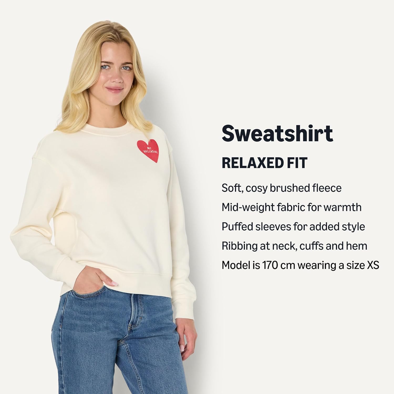 Thumbnail 3 de Amazon Essentials x Sofia Grainge Women’s Boxy Drop Shoulder Crewneck Sweatshirt
