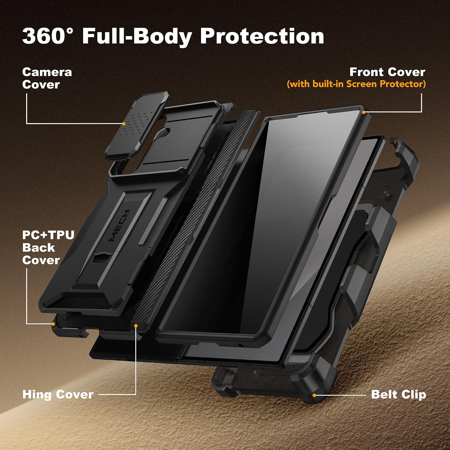 Detalle 2 de TONGATE Z Fold 7 Privacy Case