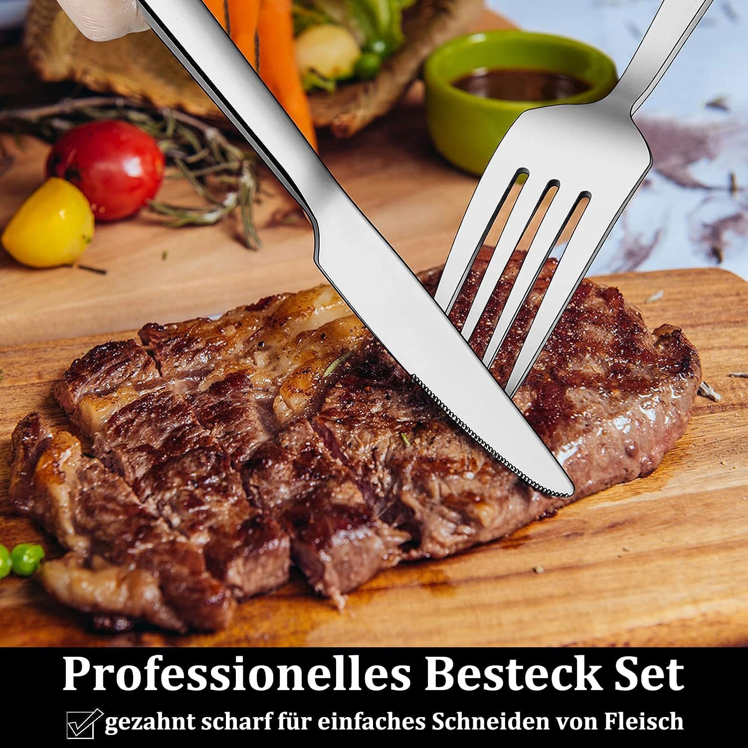 Detalle 2 de Besteck Set für 12 Personen 60-teilig