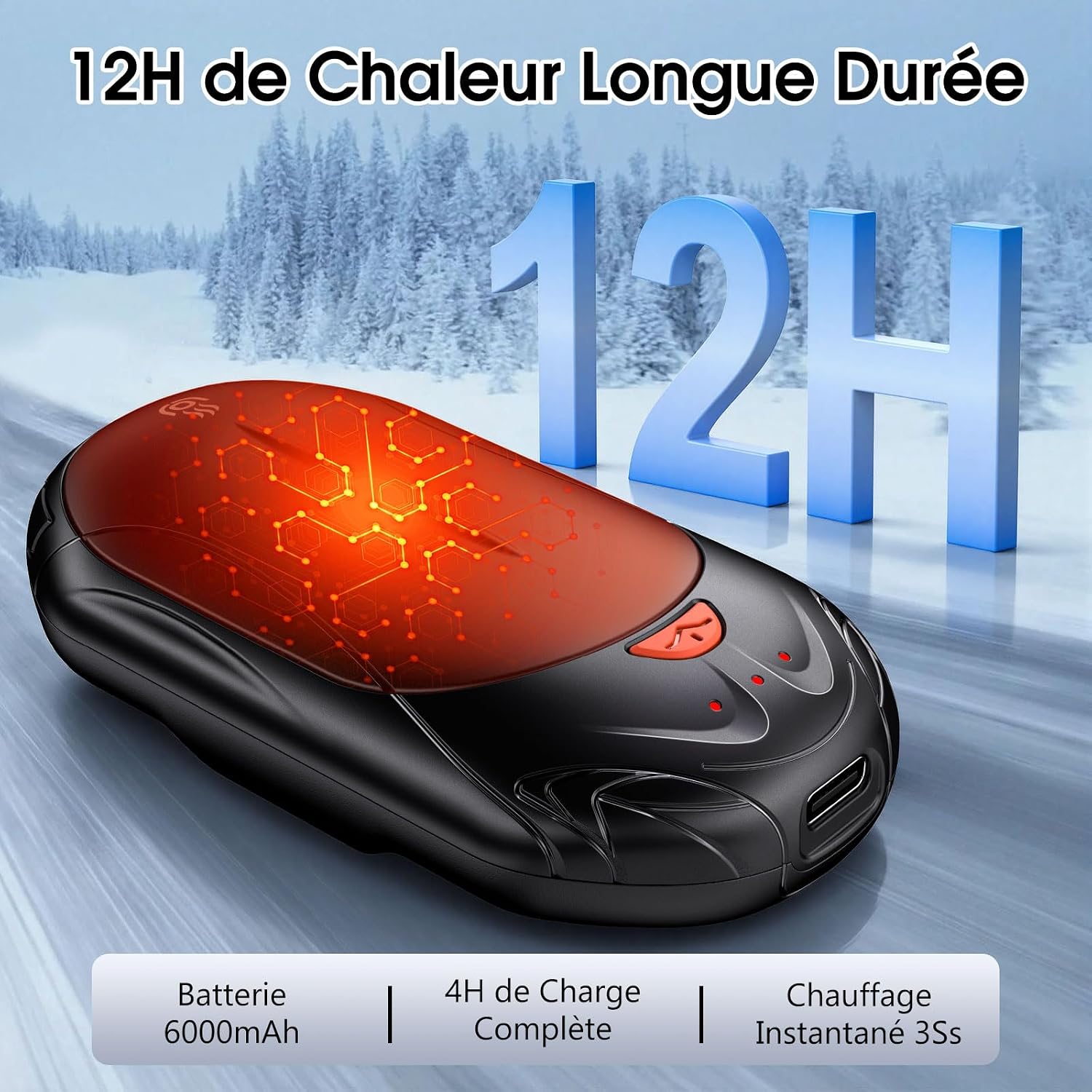 Detalle de OUTJUT Chauffe-mains 6000mAh