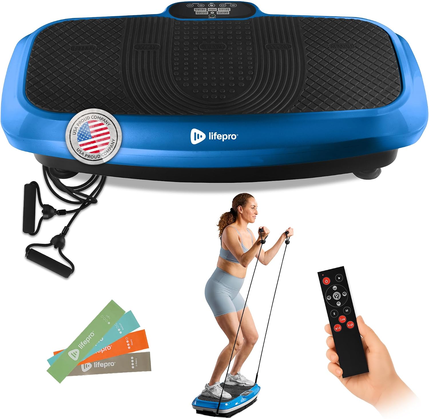 Detalle de Lifepro vibration plate, 330 lb capacity