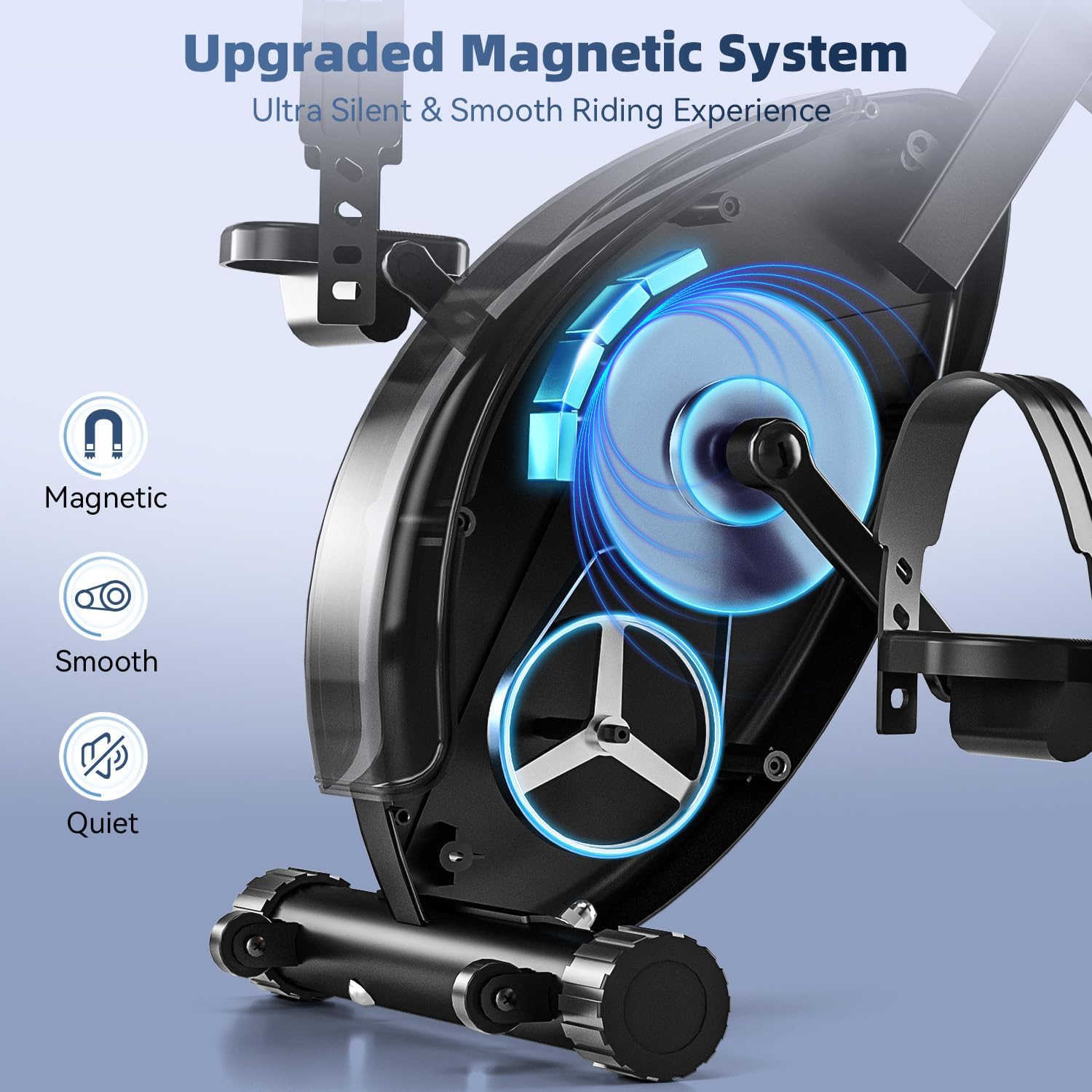 Thumbnail 1 de 2025 Foldable Exercise Bike 16-level magnetic resistance