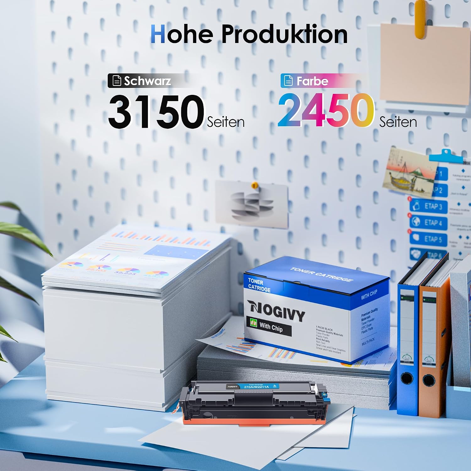 Detalle de NOGIVY 207X 207A Toner Set 4er-Pack đź–¨