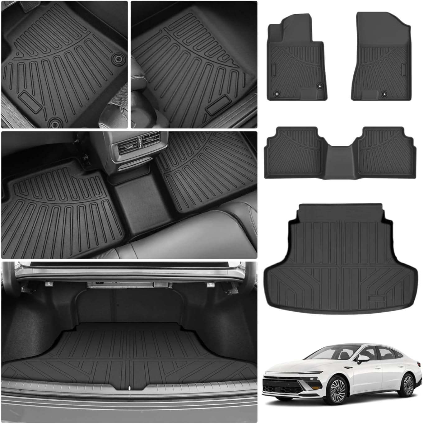 Thumbnail 6 de Sorento Custom Fit Floor Liners & Cargo Mat for Kia Sorento 2021-2026 Hybrid & Plug-in Hybrid