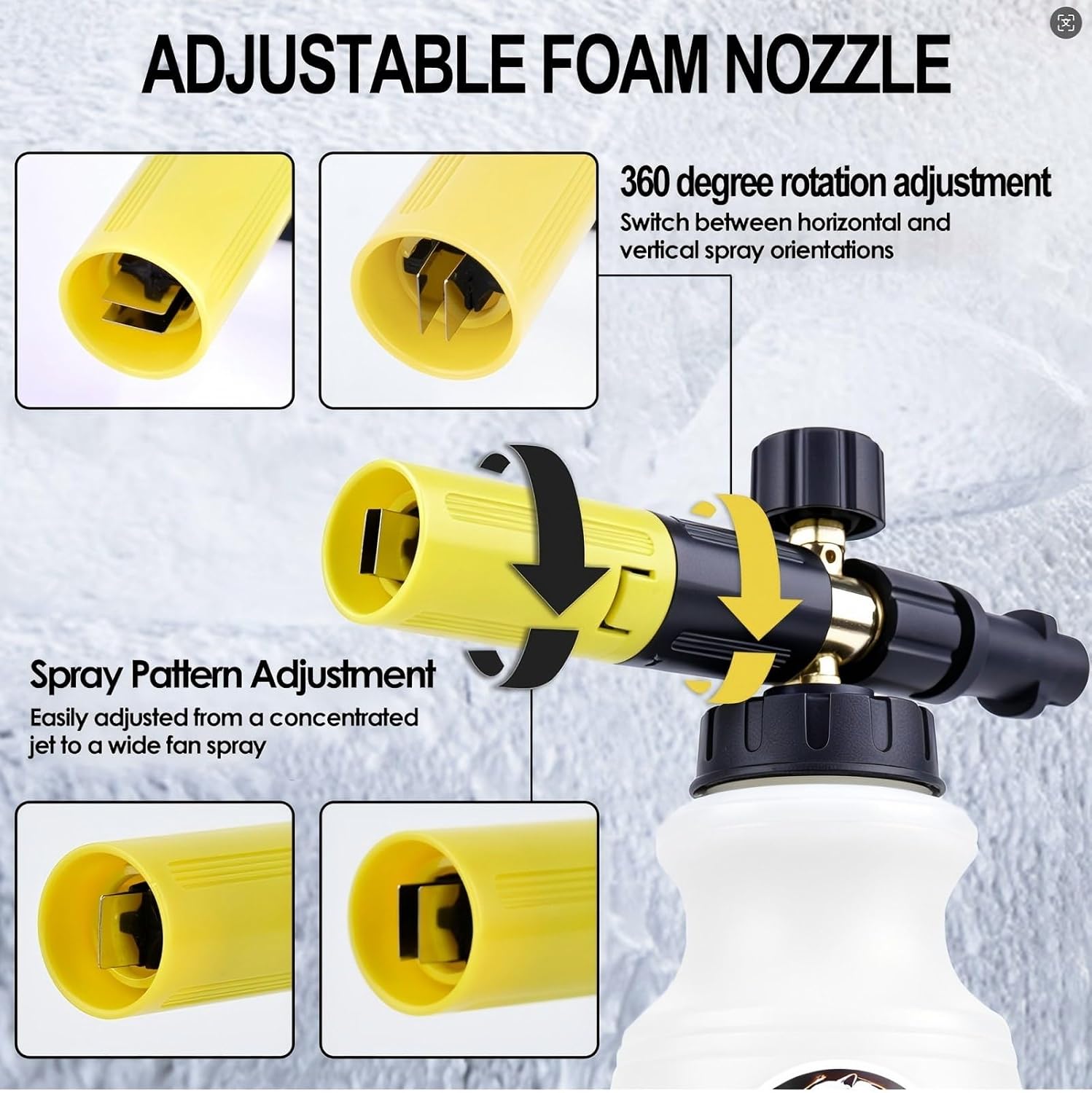 Thumbnail 2 de Zavrski Snow Foam Lance Cannon 1 Litre – Adjustable Foam Gun for Karcher Pressure Washers
