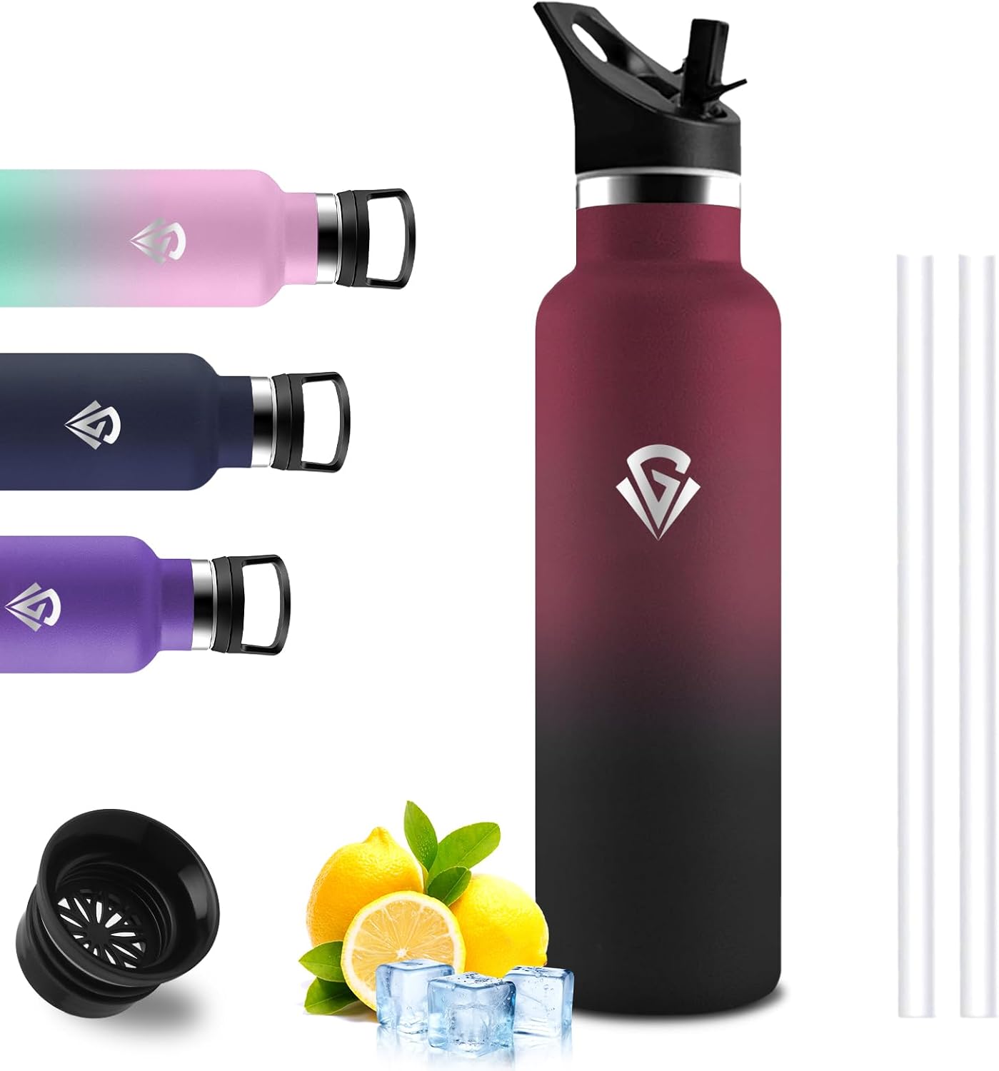 Detalle de Mujigaga Botella de agua acero inoxidable 0.75 L