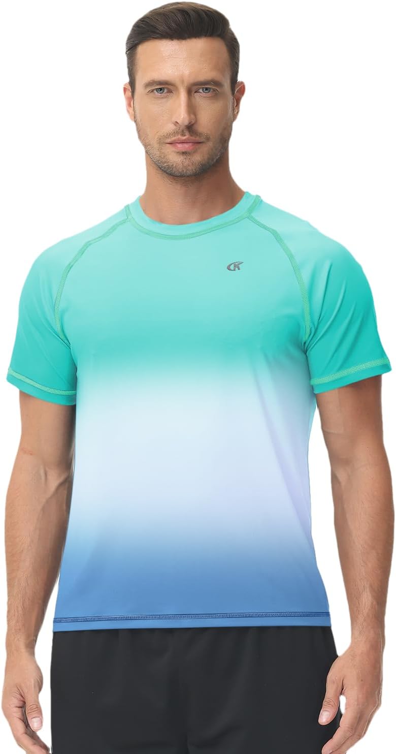 Detalle 2 de Huayuzh Men's Watersport Rash Guard - UPF 50+ Short Sleeve Top