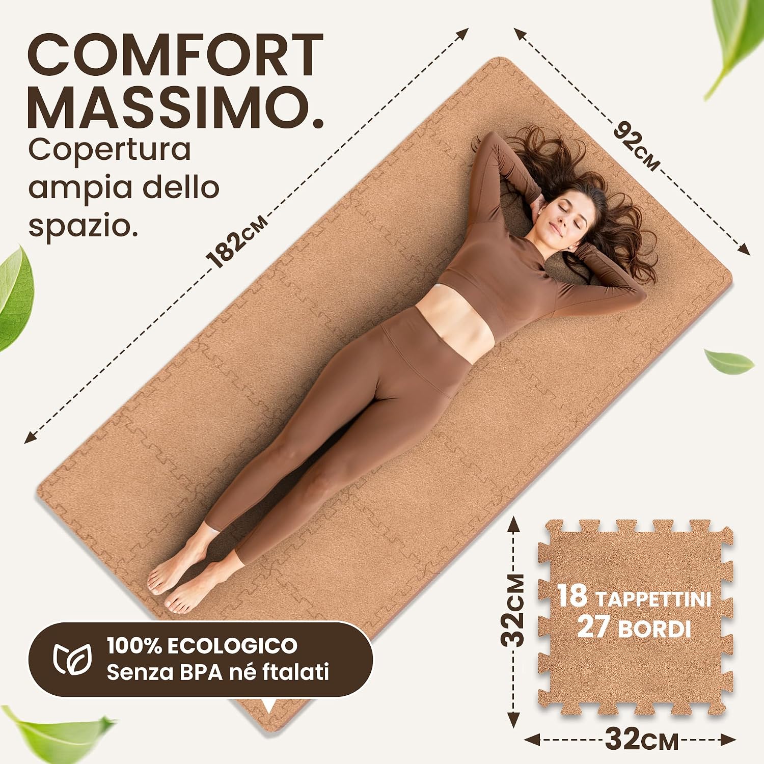 Detalle 2 de Tappeto Palestra Tappetino Fitness 1,67m2 🧘