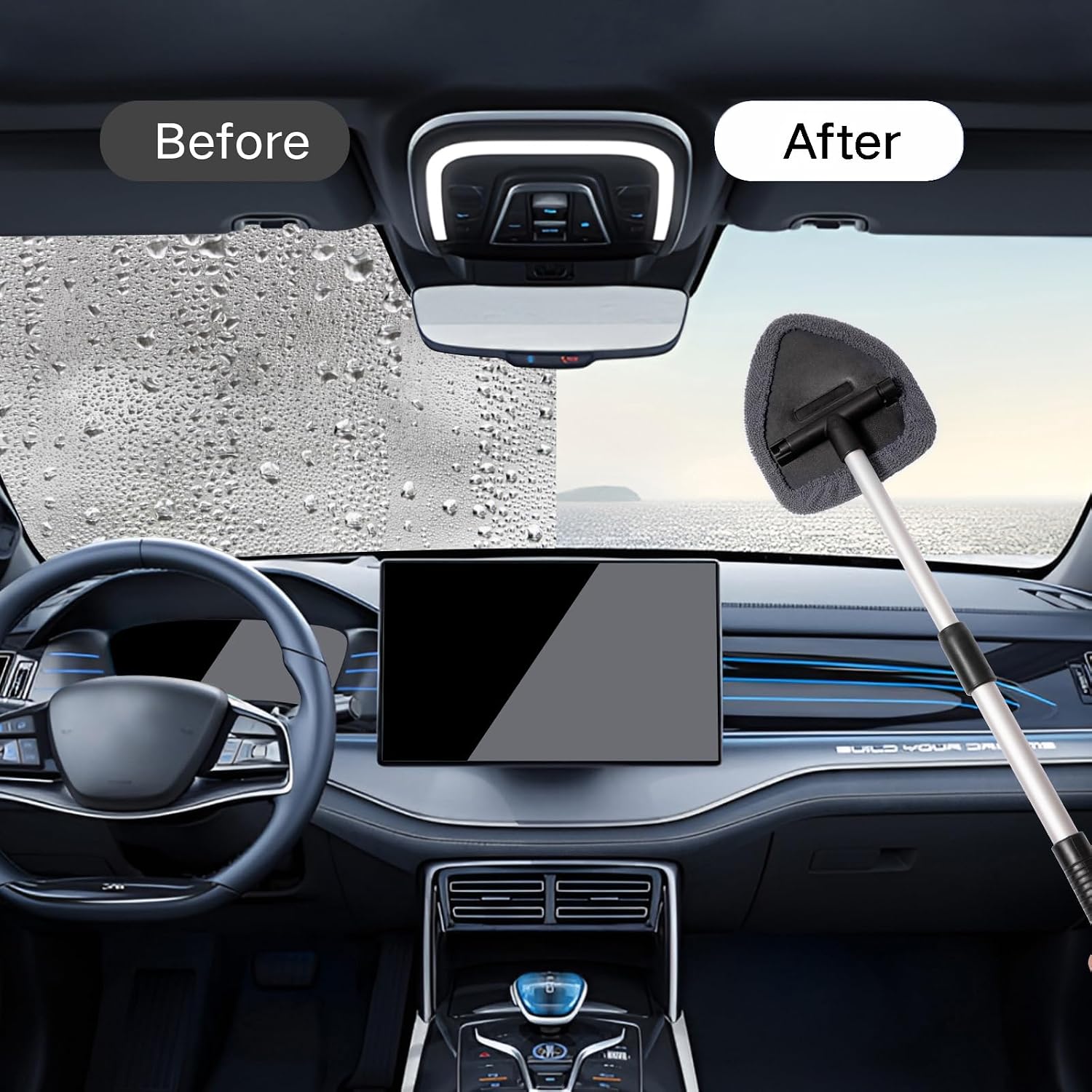 Thumbnail 2 de Qydipclin Windshield Cleaner Kit 10pcs with 4 Pads