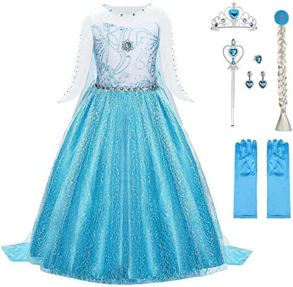 Thumbnail 6 de URAQT Mädchen Prinzessin Kleid 130 cm