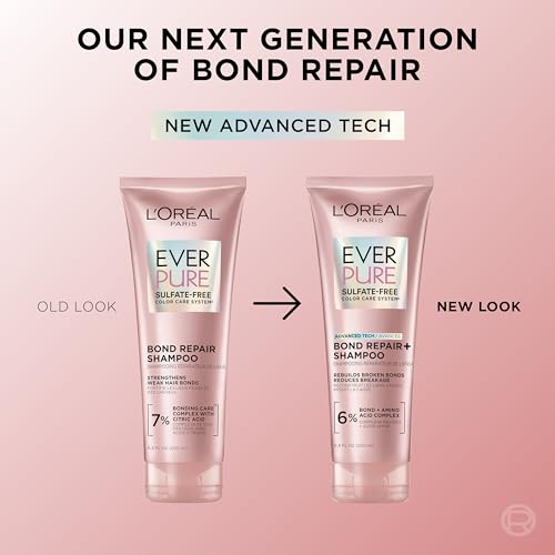 Detalle de L'Oreal Paris EverPure Bond Repair+ Shampoo & Conditioner Set with Bond + Amino Acid Complex