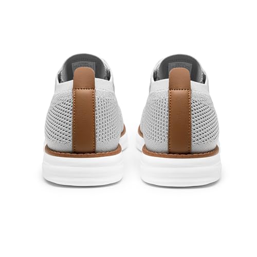 Thumbnail 7 de Bruno Marc Zapatos de Cordones Transpirables Oxford Clásico para Hombre Gris, Talla 43