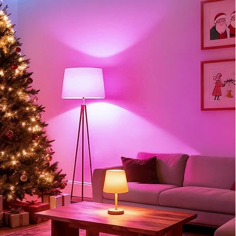 Thumbnail 11 de Linkind Matter E27 Glühbirne (2er Pack) – RGBTW, 16 Mio. Farben, 2,4 GHz WLAN, Matter kompatibel per Hub, Alexa/Apple Home/Google Home