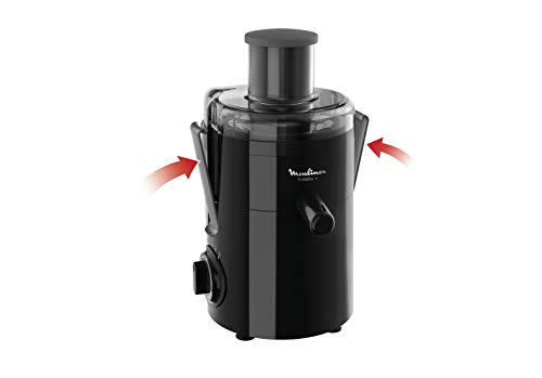 Detalle de Moulinex Frutelia Plus Centrifugeuse JU370810 Noir – 950 ml, 350 W, 2 vitesses