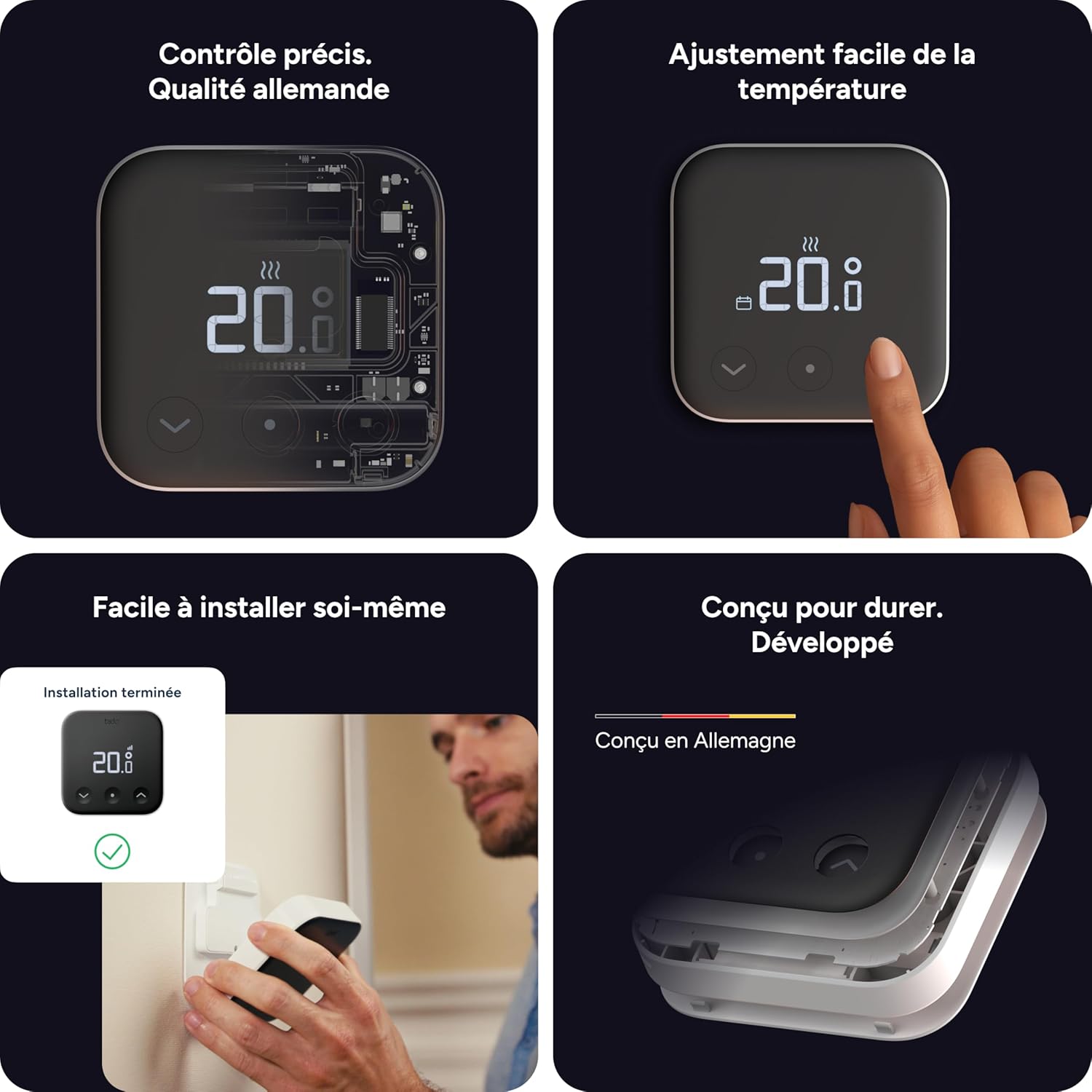 Thumbnail 4 de tado° Smart Thermostat X — Thermostat câblé intelligent pour une gestion centrale et par pièce