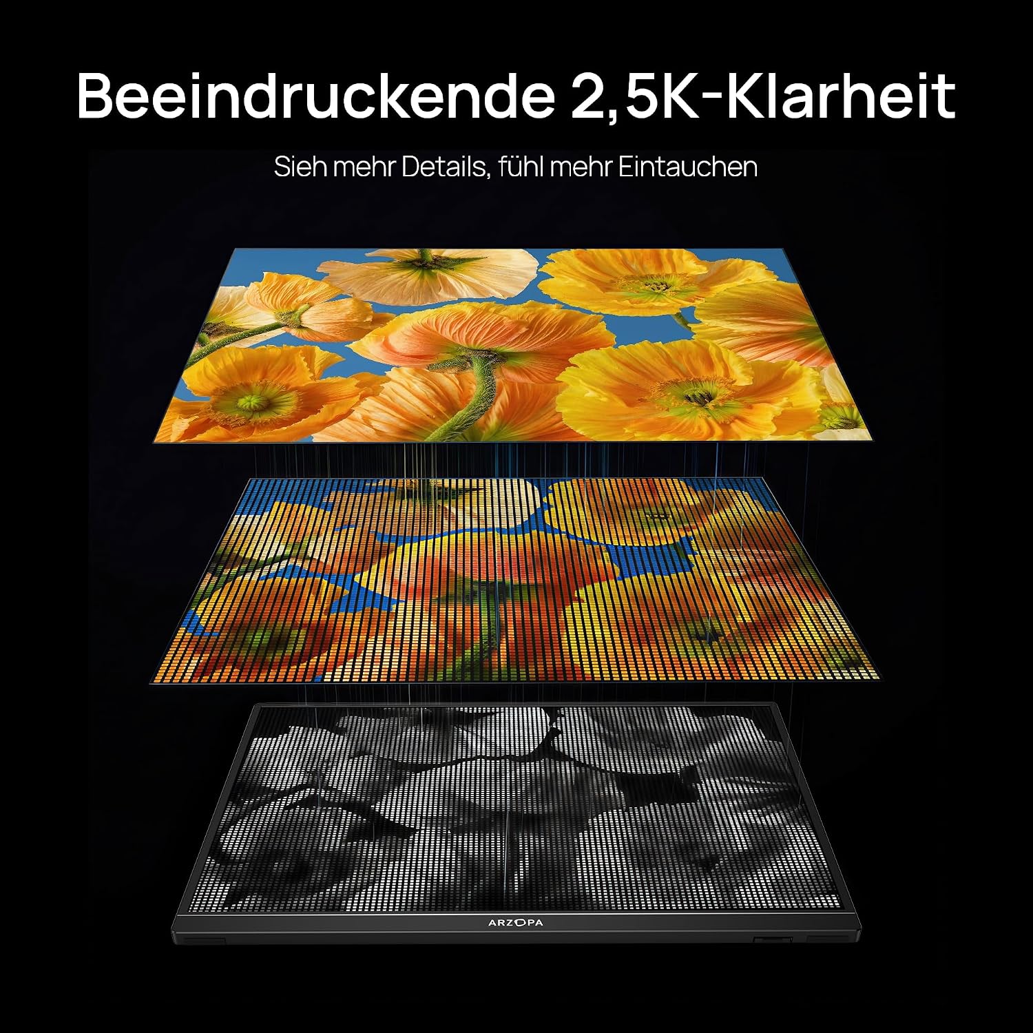 Thumbnail 3 de ARZOPA Z1RC 16" 2,5K tragbarer Monitor