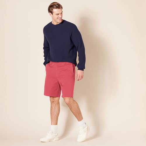 Thumbnail 6 de Amazon Essentials Men's Classic Fit 9" Chino Shorts with Pockets in Raspberry Red (42W)