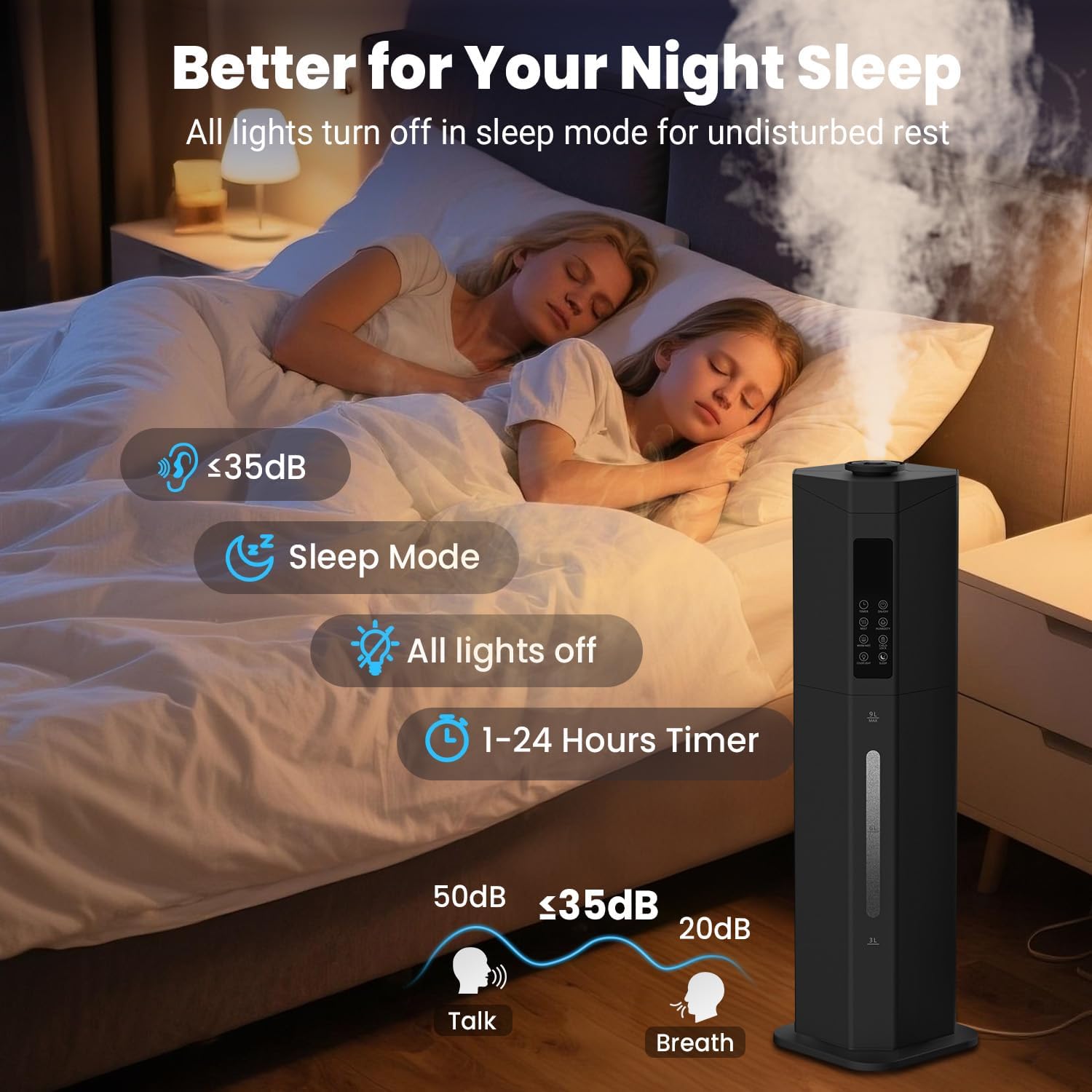 Thumbnail 6 de GloryAir Humidifier for Large Room 9L with Auto Mode 🫧