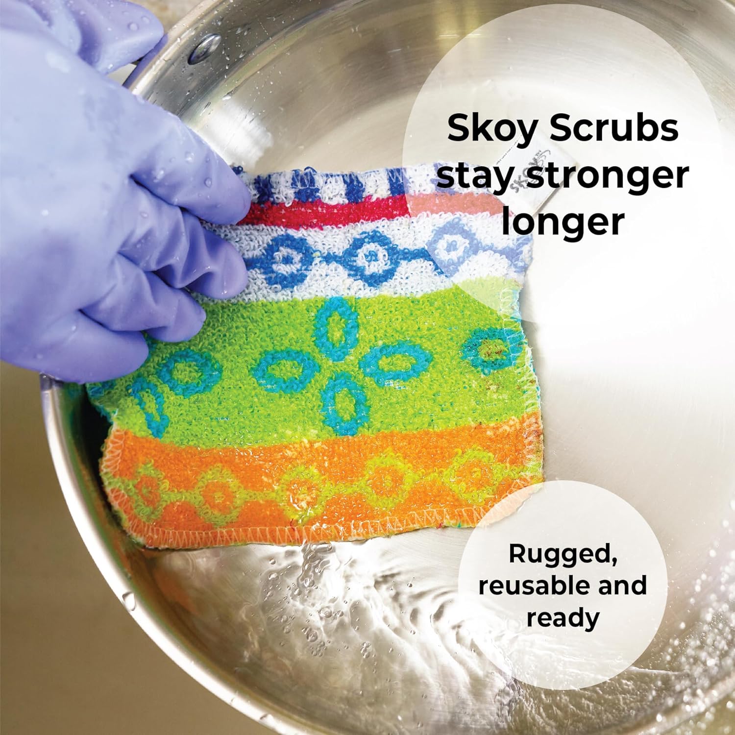 Thumbnail 1 de Skoy Scrub 4-Pack Reusable Non-Scratching Dish Scrubber