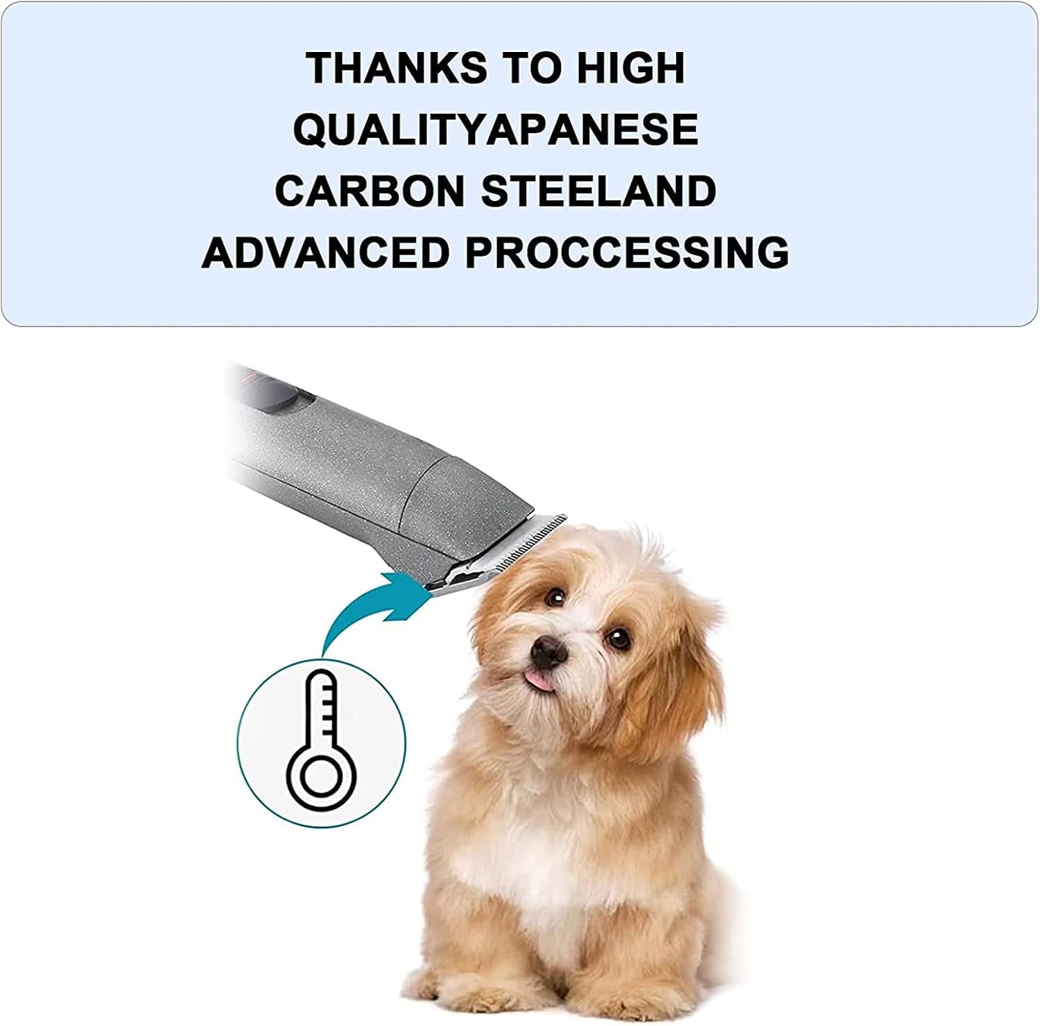Detalle de Cosyonall 2Pack 4FC Detachable Pet Dog Grooming Clipper Blades – Compatible with Andis, Oster A9 & Wahl KM Series