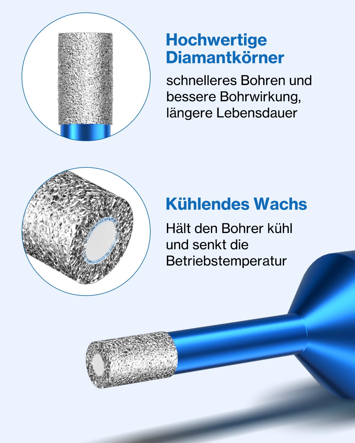 Detalle de Diamant Fliesenbohrer 6 mm für M14