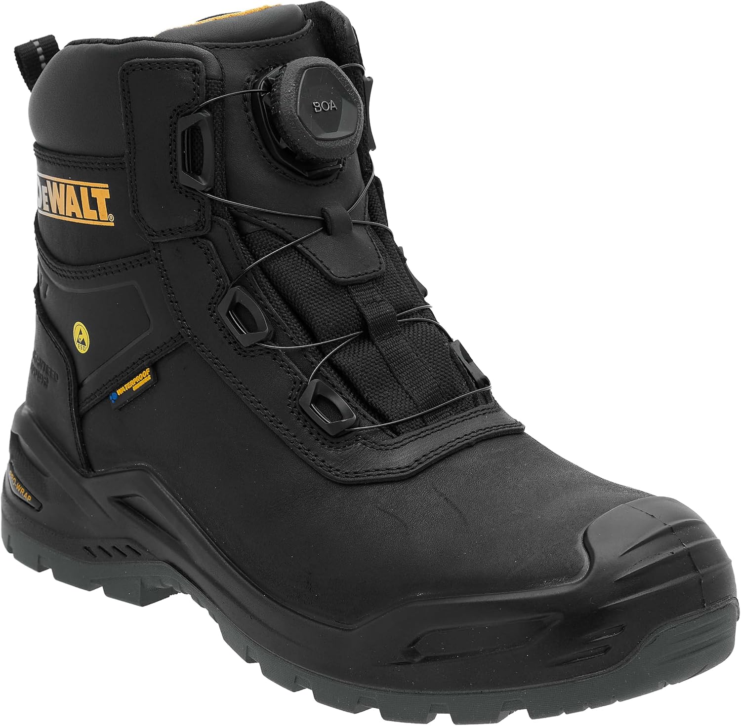 Thumbnail 6 de DEWALT Lander Mens Waterproof Nubuck Leather, Wide Fit, BOA Fastener Work Boot (Stone, UK11)