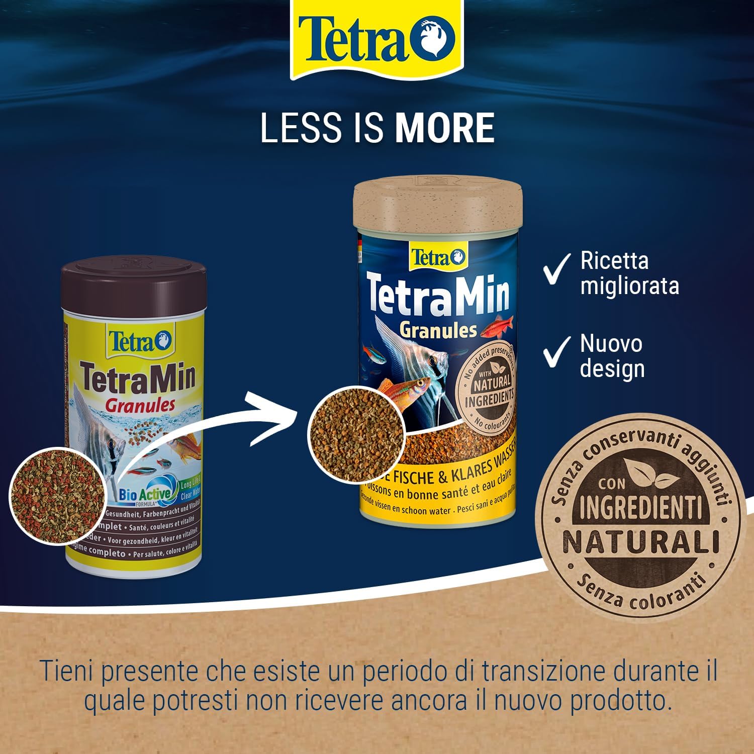 Thumbnail 1 de TetraMin Granules: mangime per pesci a lento affondamento in lattina da 500 ml