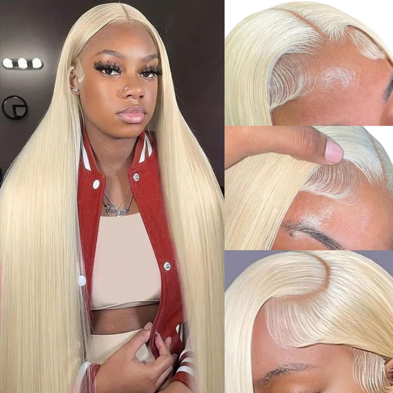 Detalle de GZX 26 Inch 613 Lace Wig ๐โ