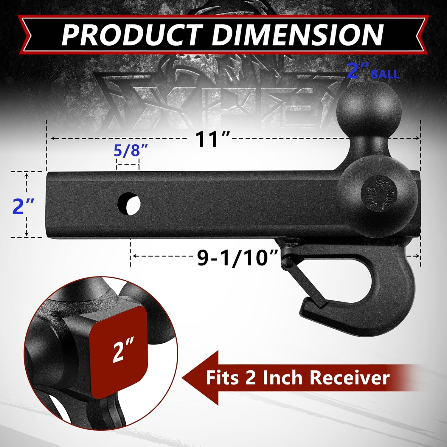 Thumbnail 4 de Trailer Hitch Tri Ball Mount 10,000 lbs 🚚