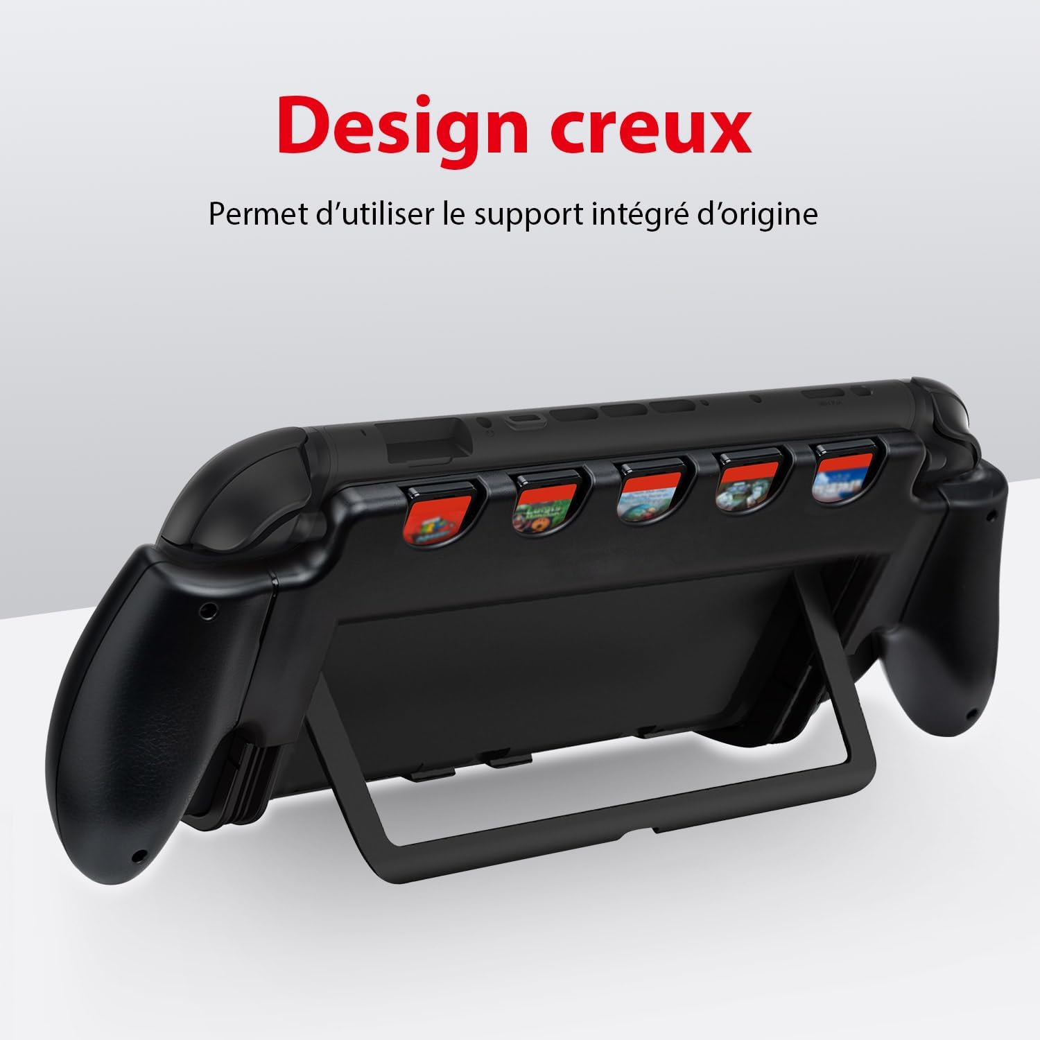 Thumbnail 6 de Mcbazel Poignée de console pour Nintendo Switch 2 avec 5 emplacements pour cartes de jeu