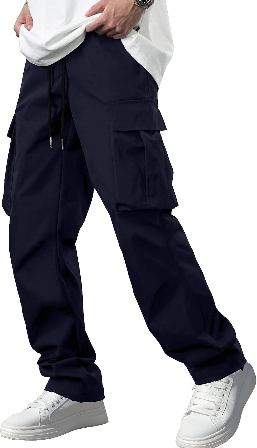 Detalle de Comdecevis Men's Cargo Pants in Polyester