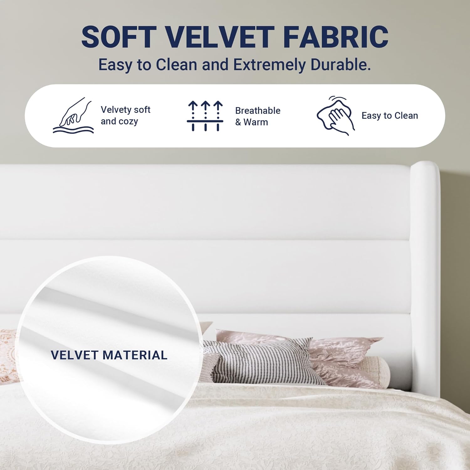 Thumbnail 6 de Allewie Queen Size Platform Bed Frame