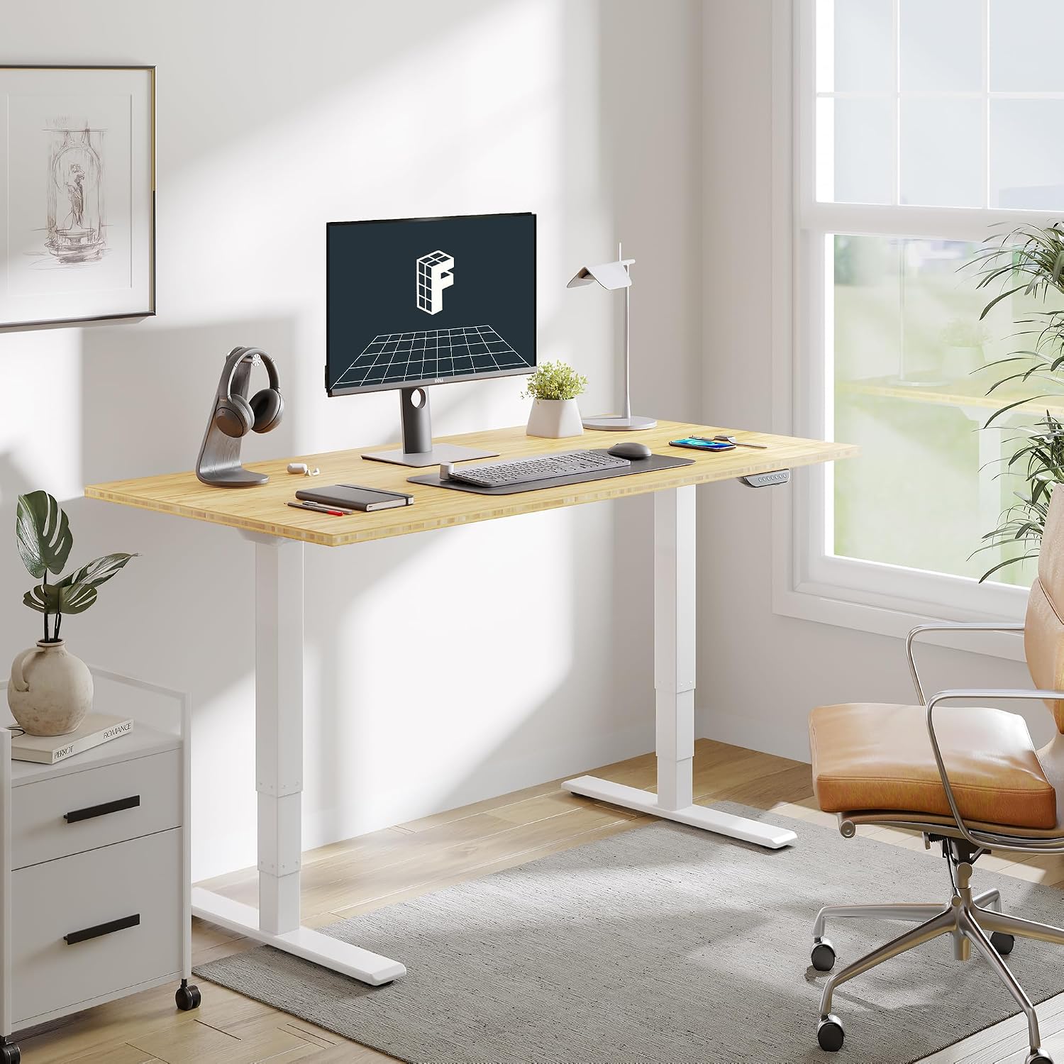 Detalle 2 de FLEXISPOT Standing Desk, Bamboo
