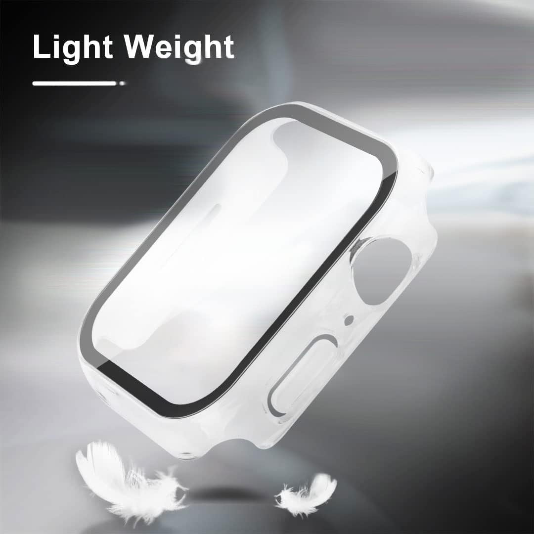 Thumbnail 6 de AOTUAO 4 Pezzi Cover per Apple Watch 41mm Series 9/8/7 – Protezione Schermo Temperato Trasparente