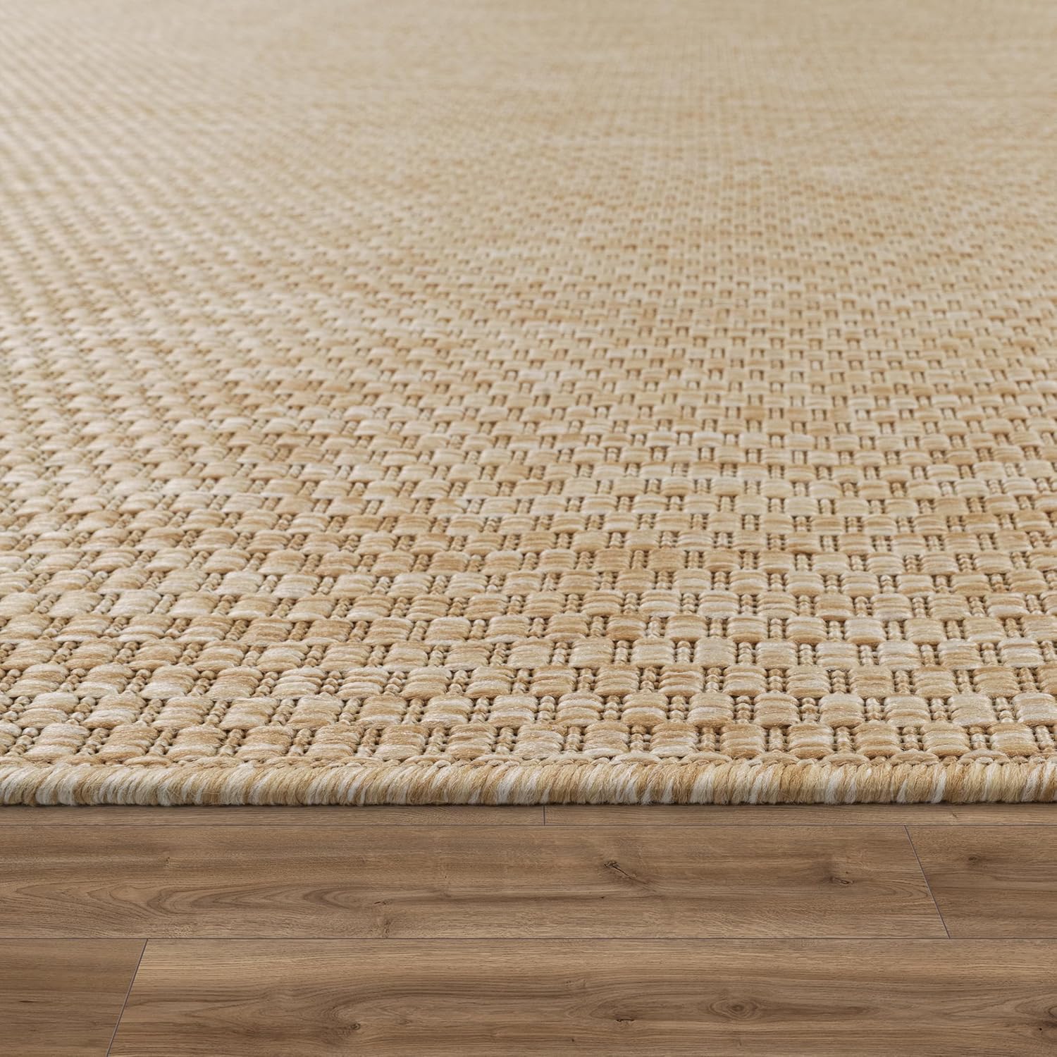 Thumbnail 2 de Paco Home Tapis Intérieur et Extérieur – Moucheté Naturelle 80x250 cm