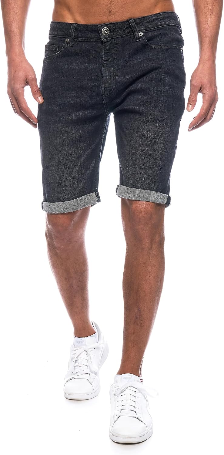 Thumbnail 6 de JEEL Herren Kurze Hosen – Slim-Fit Jeans-Shorts, 5-Pocket, Stretch