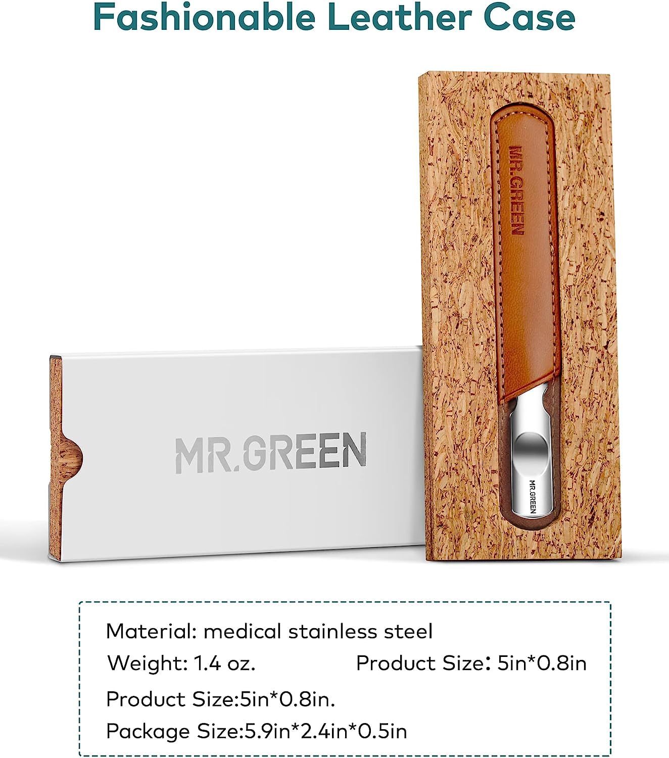 Thumbnail 6 de MR.GREEN Edelstahl Nagelfeile mit Tasche 💅