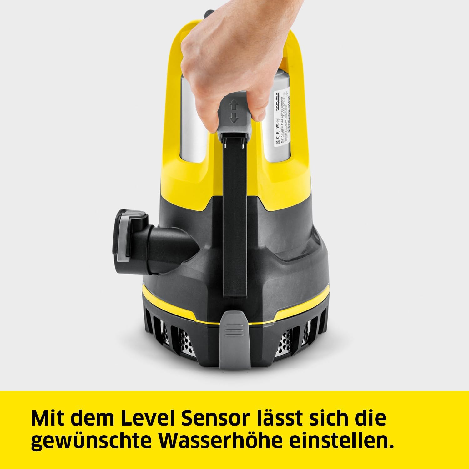 Detalle de Kärcher SP 17.000 Flat Level Sensor flachsaugende Tauchpumpe – leistungsstarke Lösung für Grobwasser