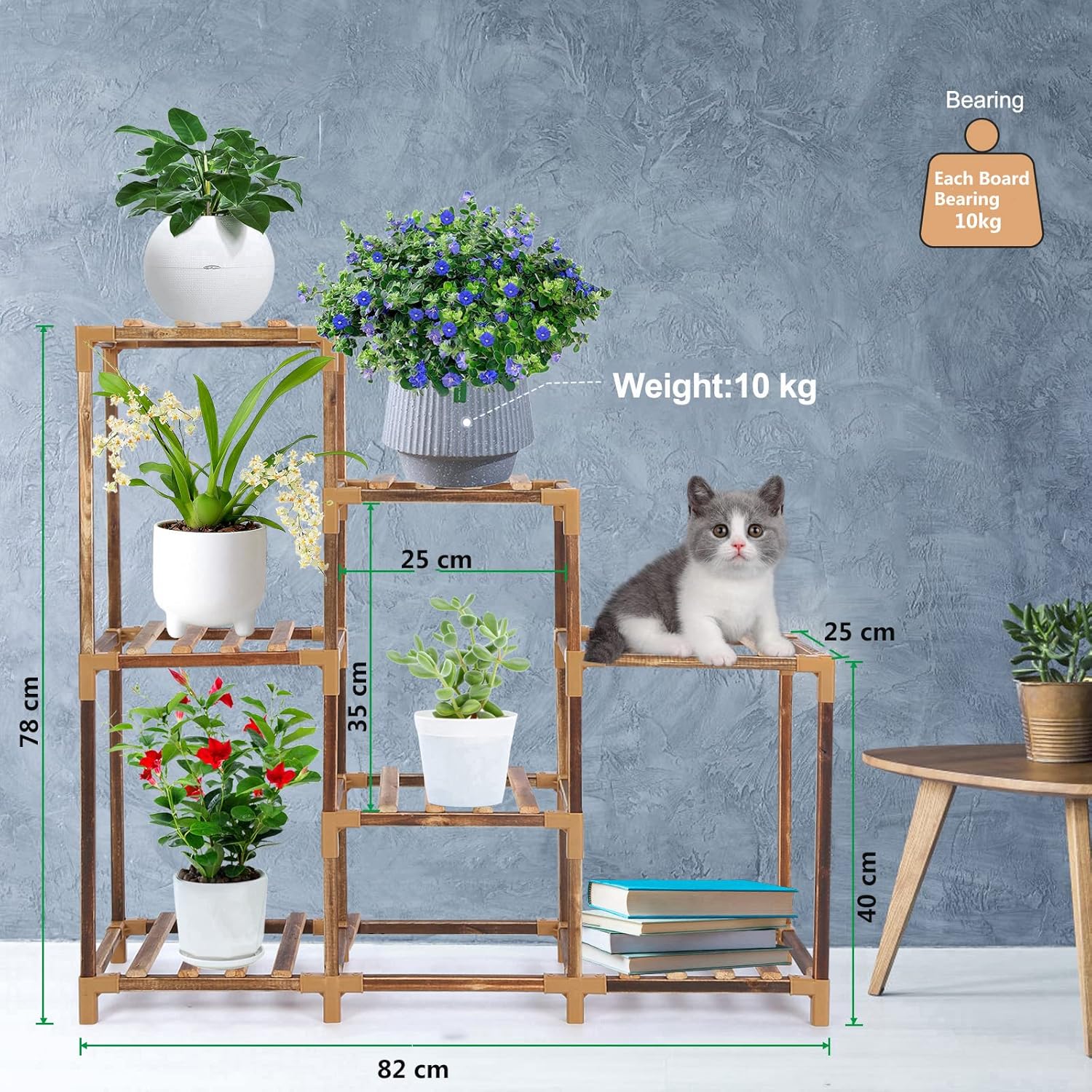 Thumbnail 3 de Estantería de madera 7 niveles para macetas