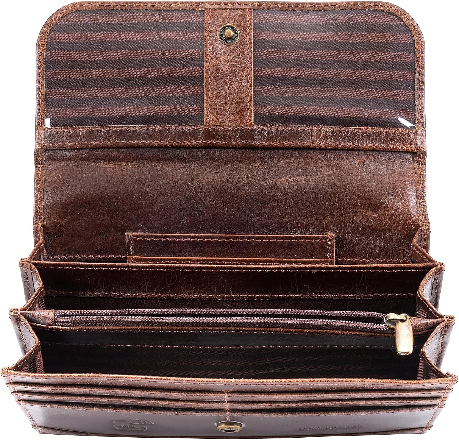 Detalle 2 de moonster Leder Portemonnaie Damen 20 x 10 x 3 cm