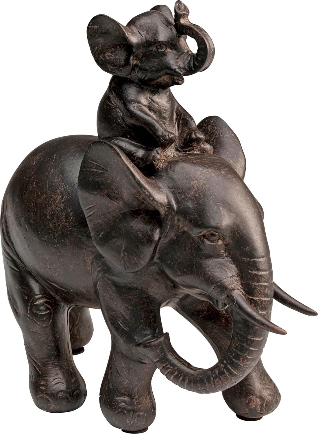 Detalle de Kare Design Elefant Zirkus – figurines décoratives en polyrésine, lot de 2 (22 x 54 x 18 cm)