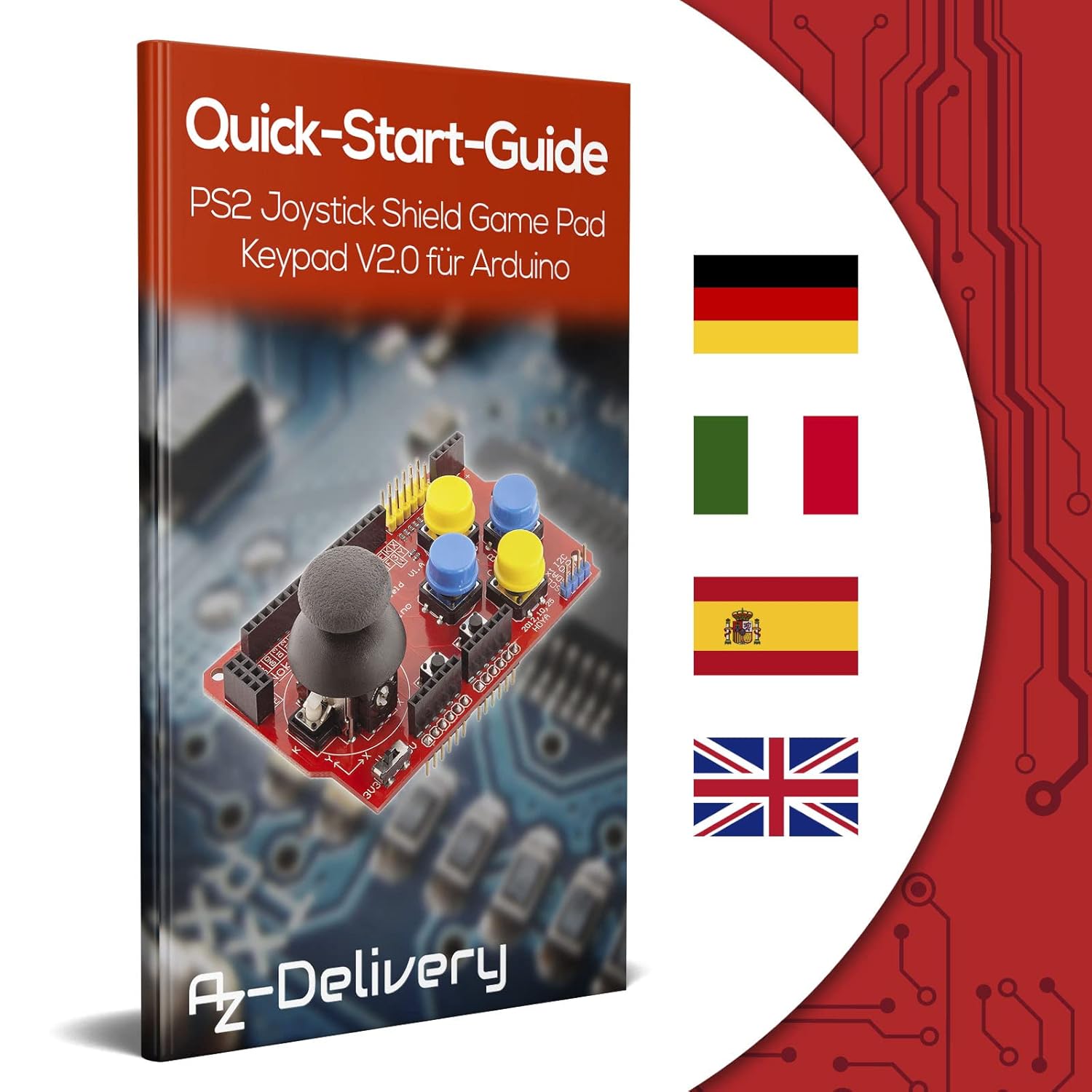 Thumbnail 3 de AZDelivery KY-023 Joystick Shield 3x