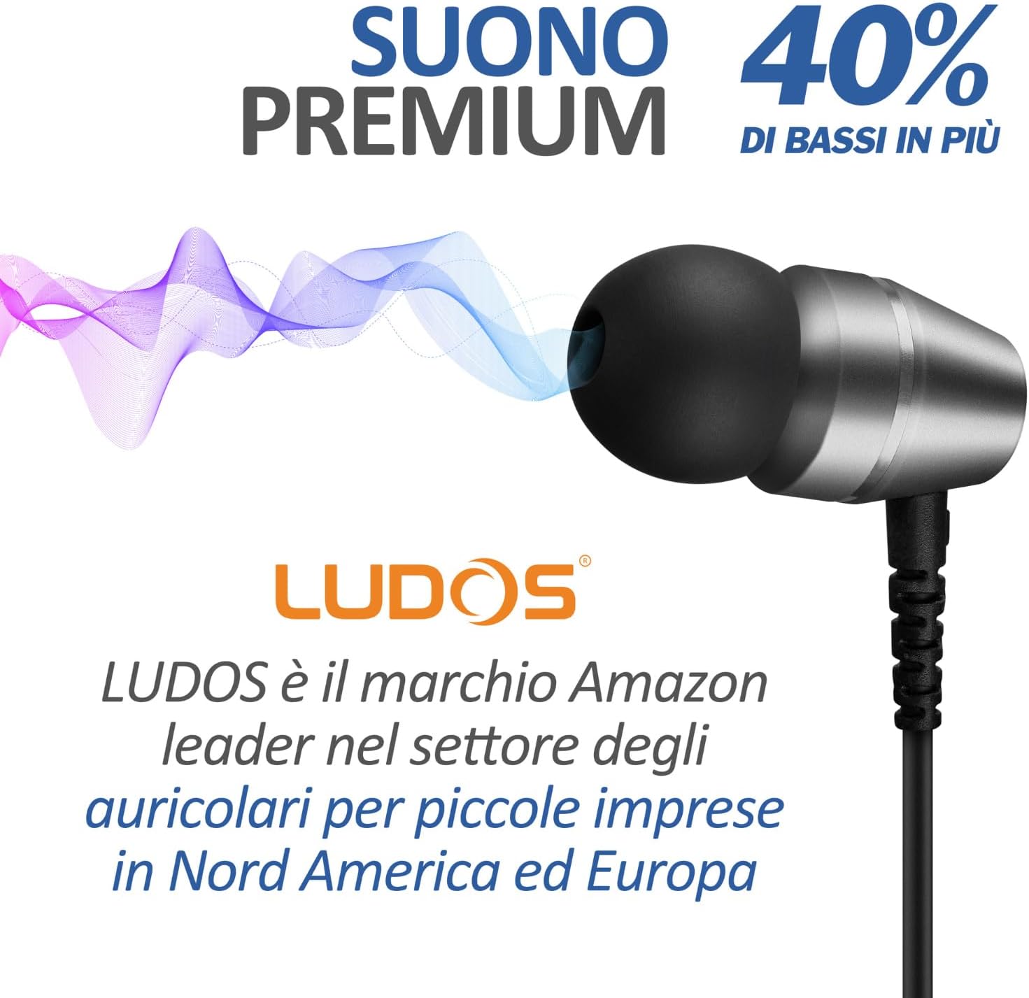 Thumbnail 5 de LUDOS OMNITONE Auricolari 1,2 m