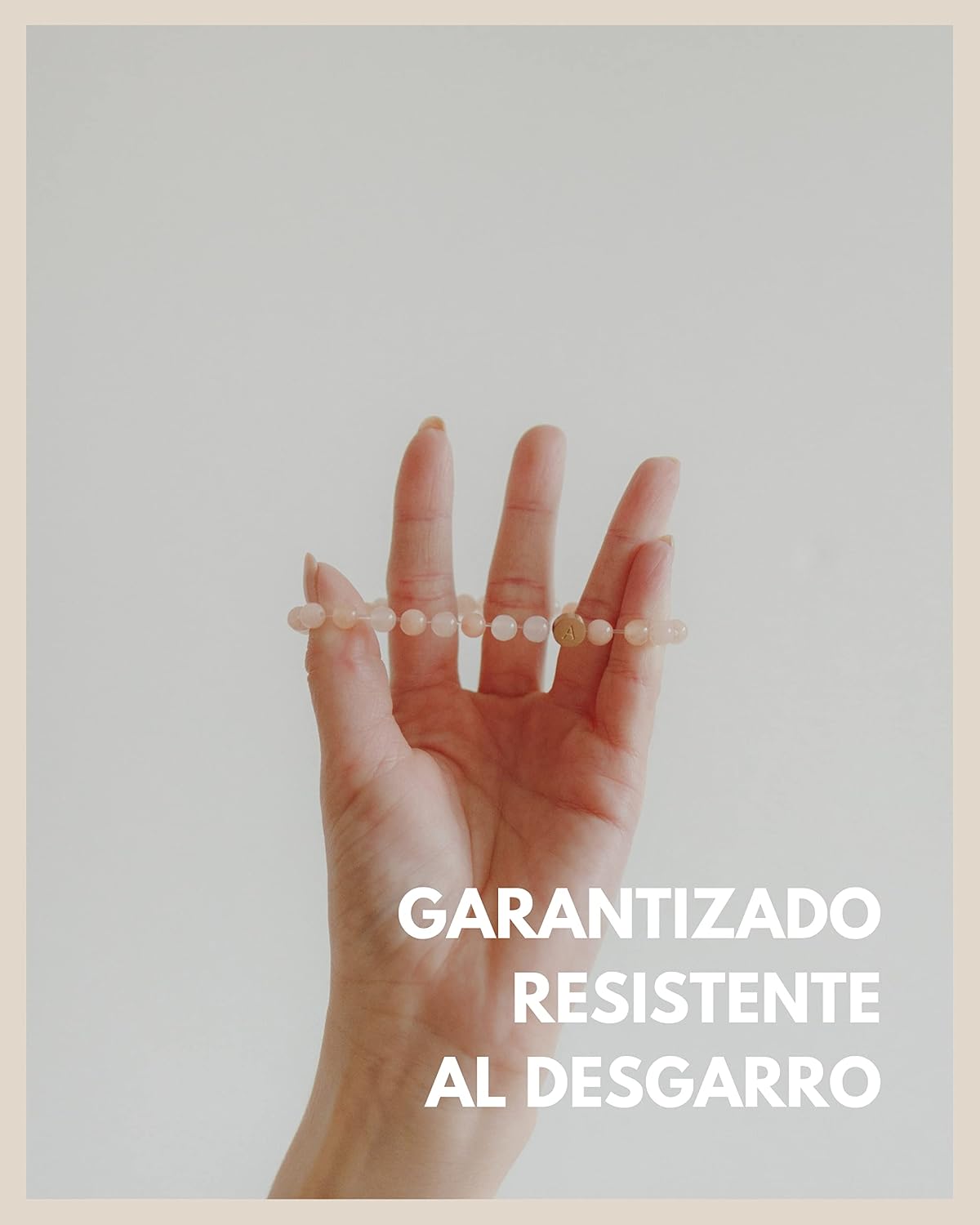 Thumbnail 2 de GD GOOD.designs pulsera letras cuarzo rosa 18K