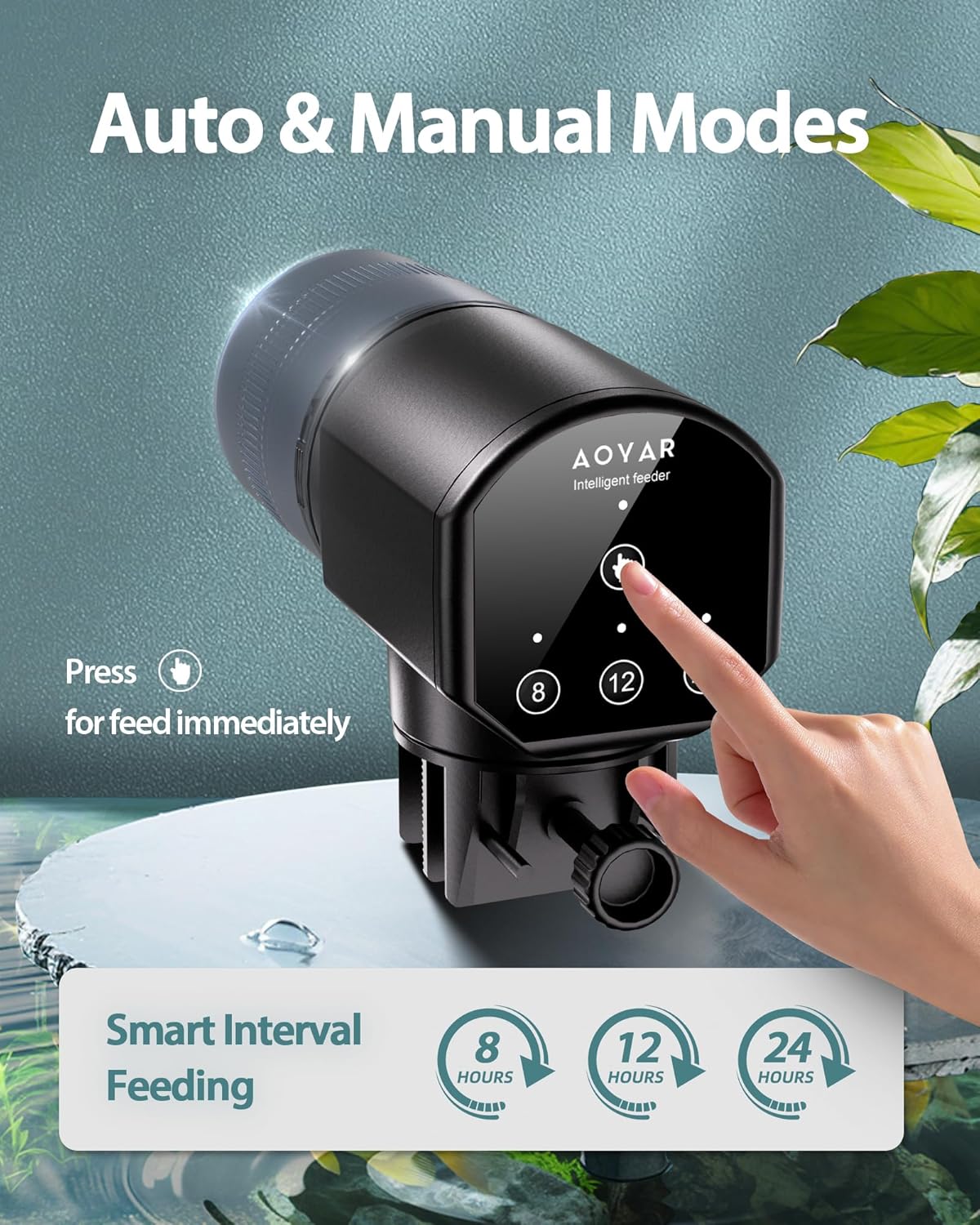 Thumbnail 2 de Automatic Fish Feeder Dispenser for Aquarium 200ml