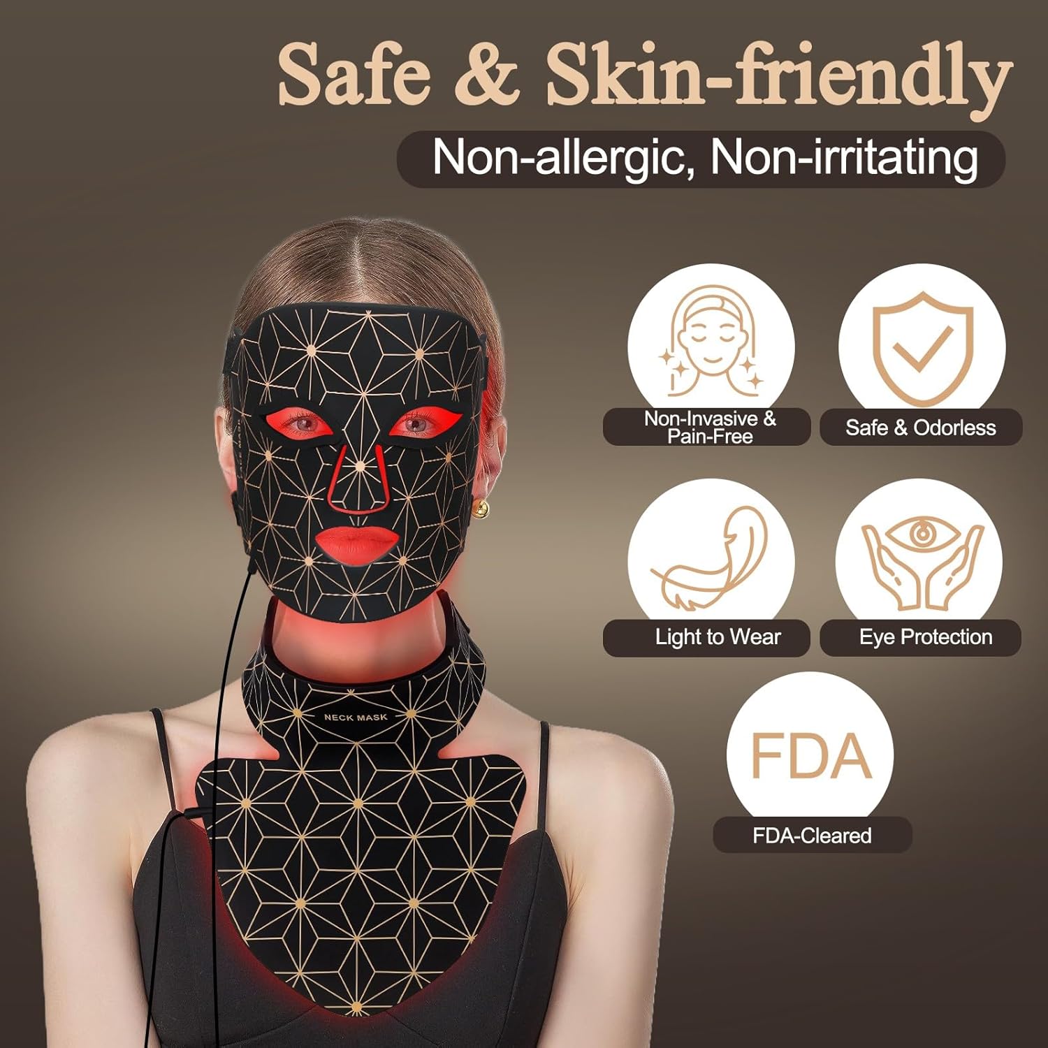 Thumbnail 5 de 850NM Red Light Therapy Mask 3000 mAh LED Skincare
